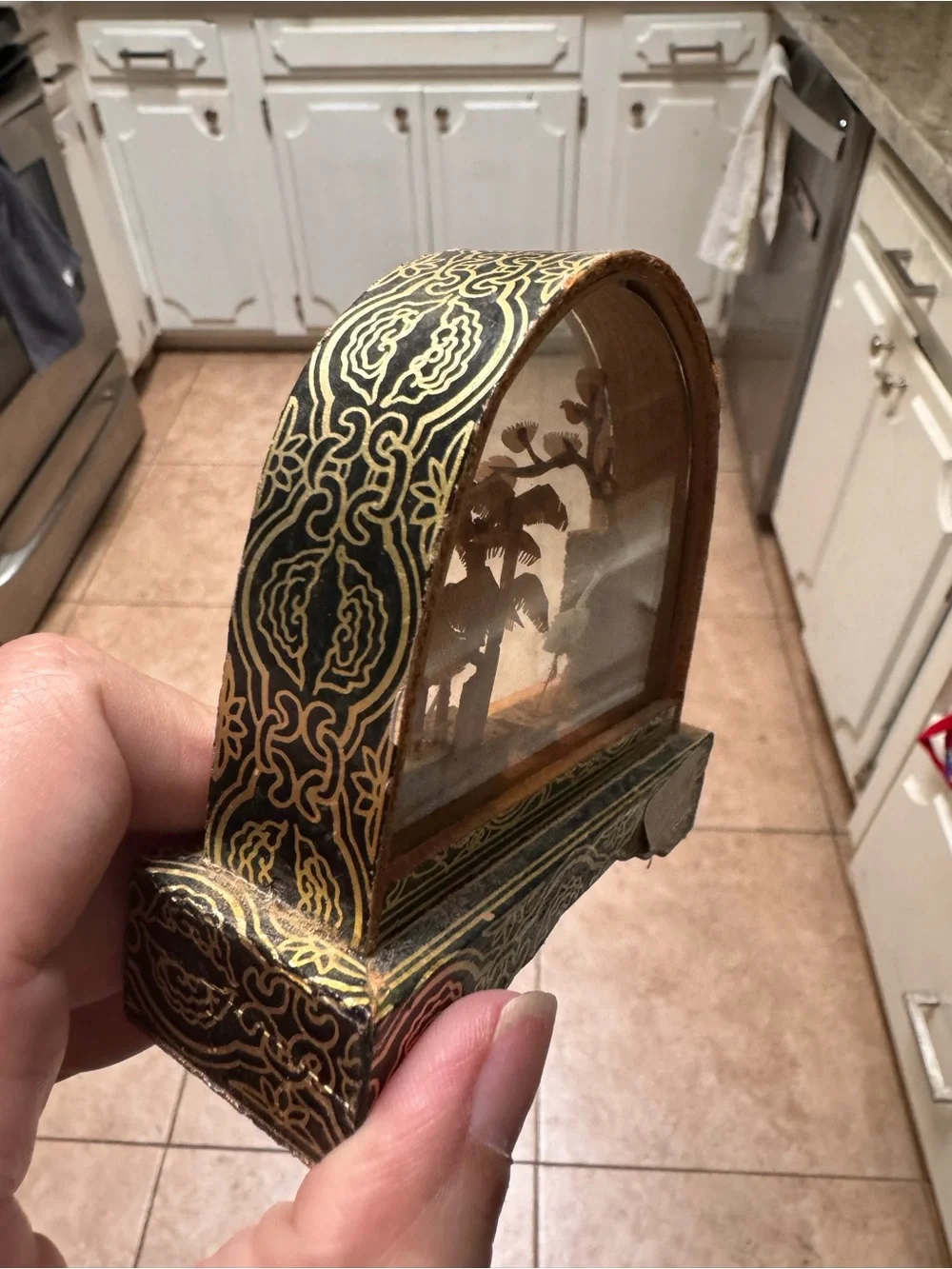 Mid-Century Chinese Cork Small Diorama